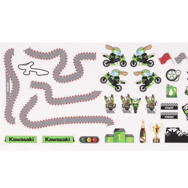 Kawasaki Kawasaki Race Track Wall Stickers